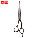 Mizutani ACRO Stephen Moody scissors in matte black, showcasing their precision blades and ergonomic design