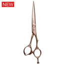 Mizutani ACRO Stephen Moody scissors with rose gold accents, showcasing their high-quality craftsmanship.