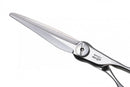 Mizutani SWORD D-19 scissors with carbon resin ball bearing, emphasizing effortless motion and durability.