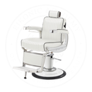 Takara Belmont Classic Elite White Barber Chair 225EW with White Base