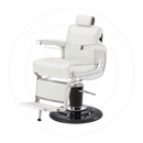 Takara Belmont Classic Elite White Barber Chair 225EW with Black Base