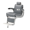Takara Belmont Classic Barber Chair 225 with Motorized Electric White Base MEW