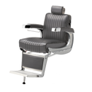 Takara Belmont Classic Barber Chair 225 with Motorized Electric Silver Base MES